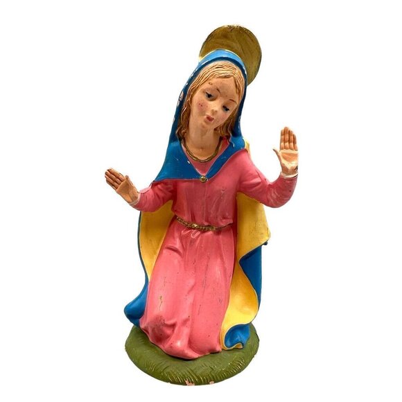 Vtg Fontanini Nativity Figurine Mary 7.5” Scale Italy Christmas Depose - Picture 1 of 8